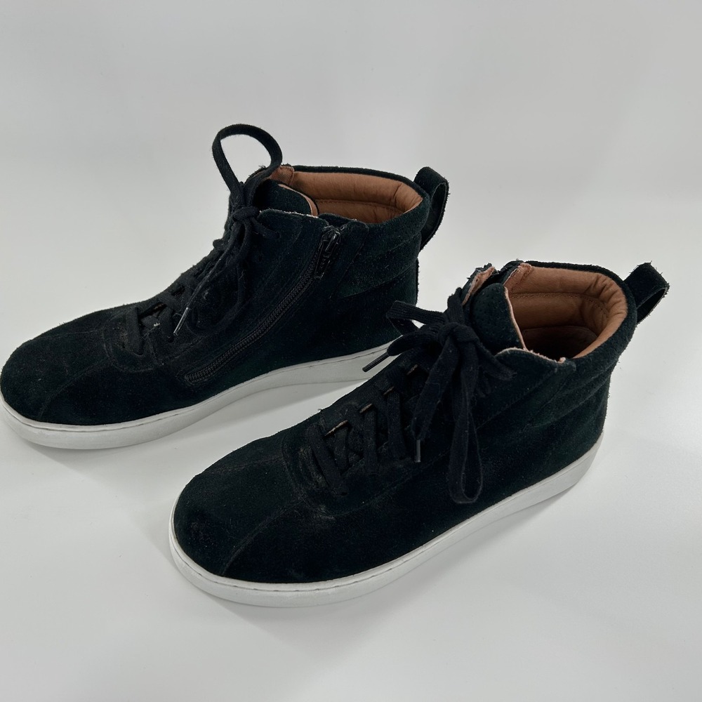 Vionic W Black Suede Leather Jennings‎ Lace up Sneaker US 6 Ankle Bootie EU 37 - Picture 2 of 16